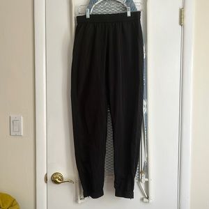 Adika swishy joggers with ankle zip